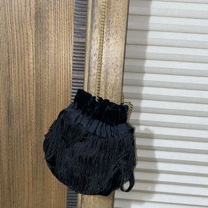 BIONDA CASTANA
Estella Vintage Velvet Fringe Micro-Bag